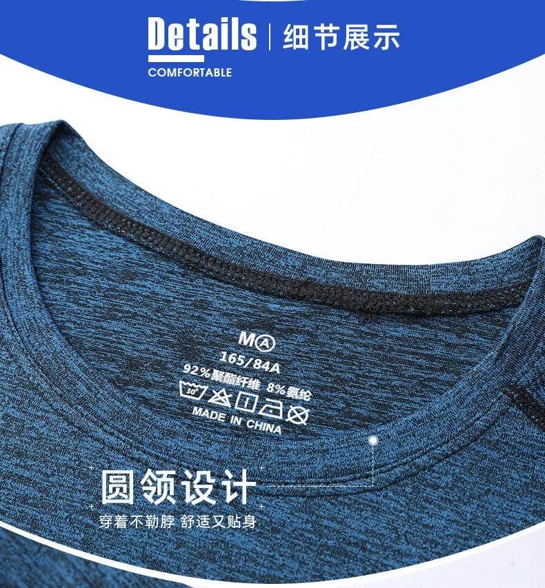 Breathable Camping Tee - Unisex Lightweight Outdoor Shirt With Striped Polyester Spandex