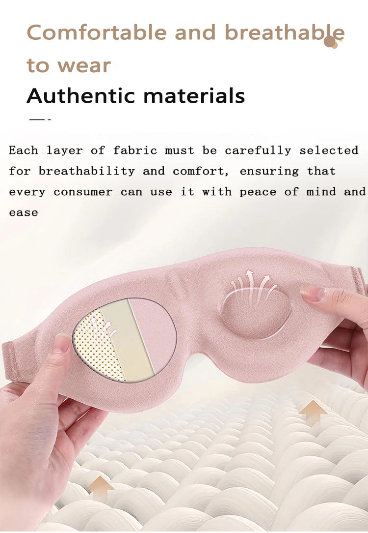 3D Sleeping Mask Block Out Light Sleep Mask For Eyes Soft Sleeping Aid Eye Mask for Travel Eyeshade Night Breathable Slaapmasker