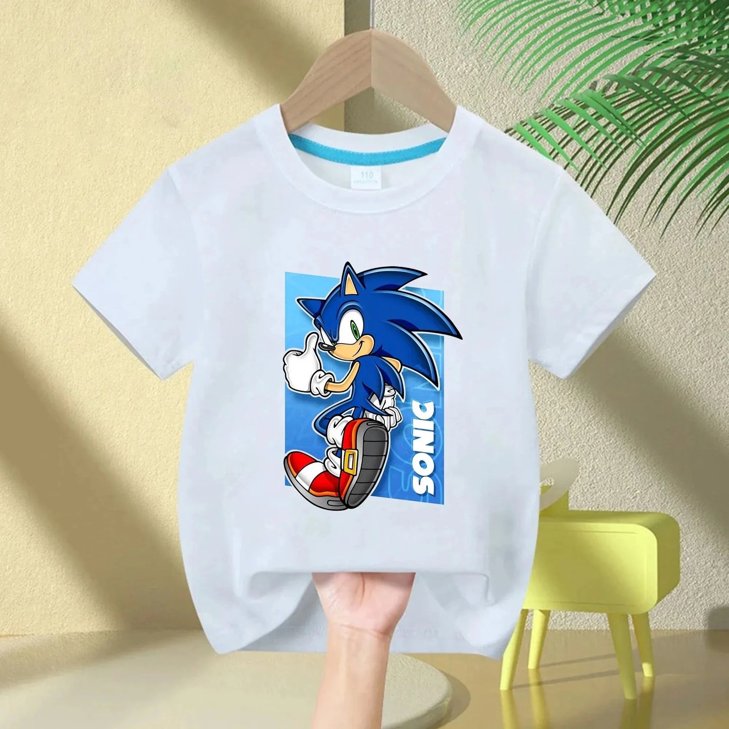 Sonic The Hedgehog Kids T-Shirt Anime Print Cotton Short Sleeve Boy Girl Summer Casual Top Gift