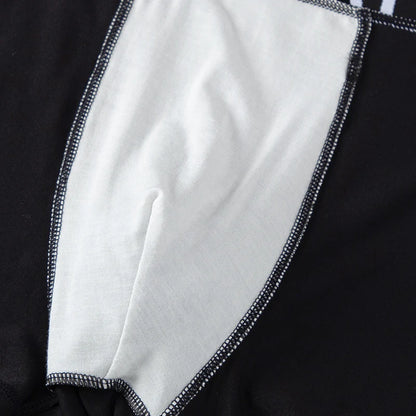 4/10 Piece Men's And Teenagers' Four Season Black Basic Versatile Elastic Waisted Underwear Boxer Shorts Plus Size Sport Shorts