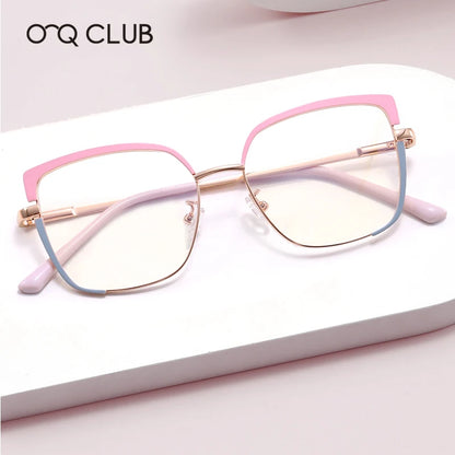 O-Q CLUB Women's Grade Glasses Anti Blue Light Lenses Woman's Eyeglasses Lunettes Myopia Reading Glass Sunglasses Man Eyewear