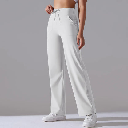 Yoga Straight Leg Sweatpant Straight Leg Women's Loose Tracksuit Pants Wide Leg Outdoor Gym Runing Casual Tracksuit Pants