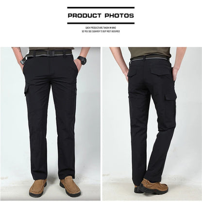 Summer Casual Lightweight Army Military Long Trousers Male Waterproof Quick Dry Cargo Camping Overalls Breathable Tactical Pants