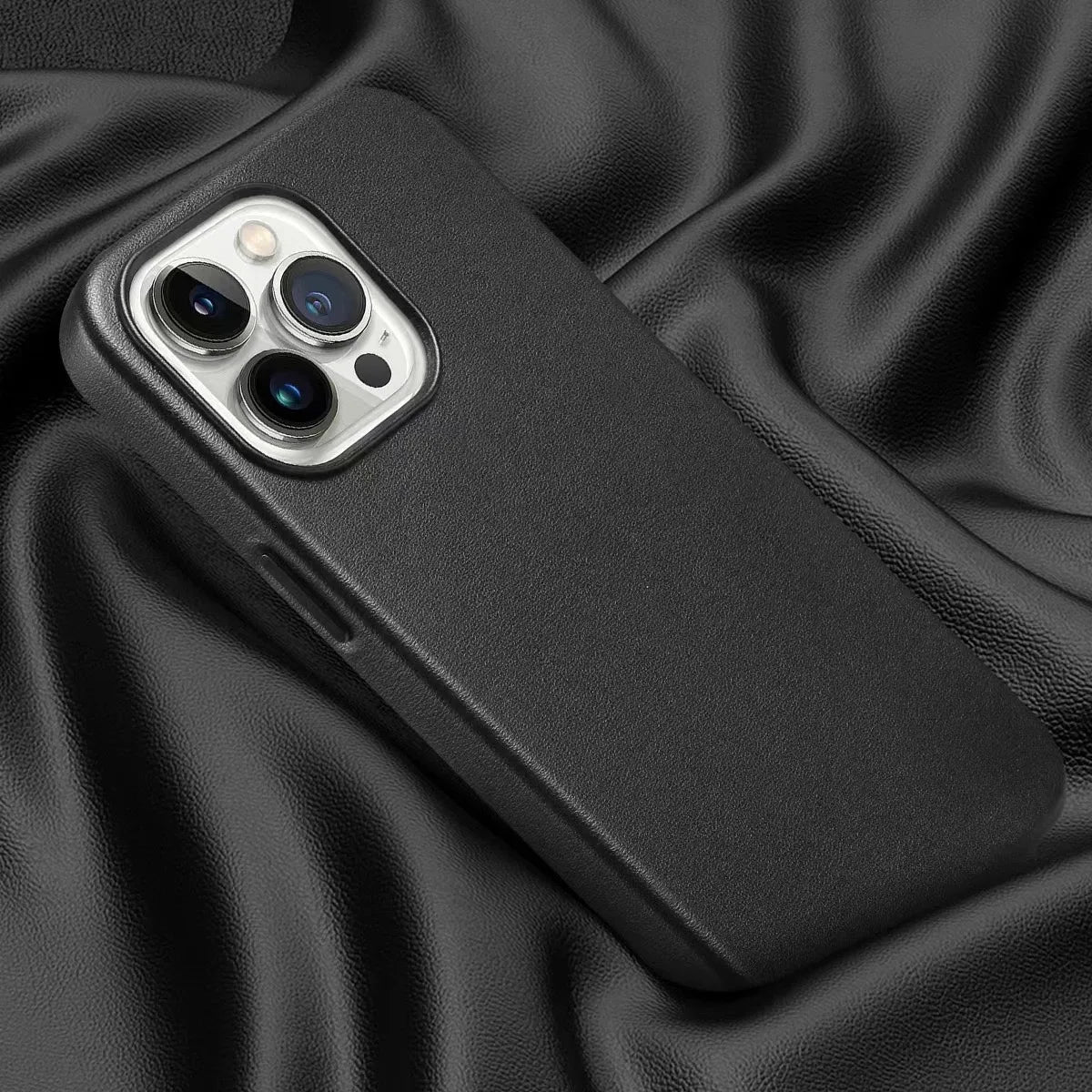 Official for Magsafe Leather Case for IPhone 16 15 14 13 12 Pro Max 17 Pro Magnetic Protective Cover Anti-drop Case