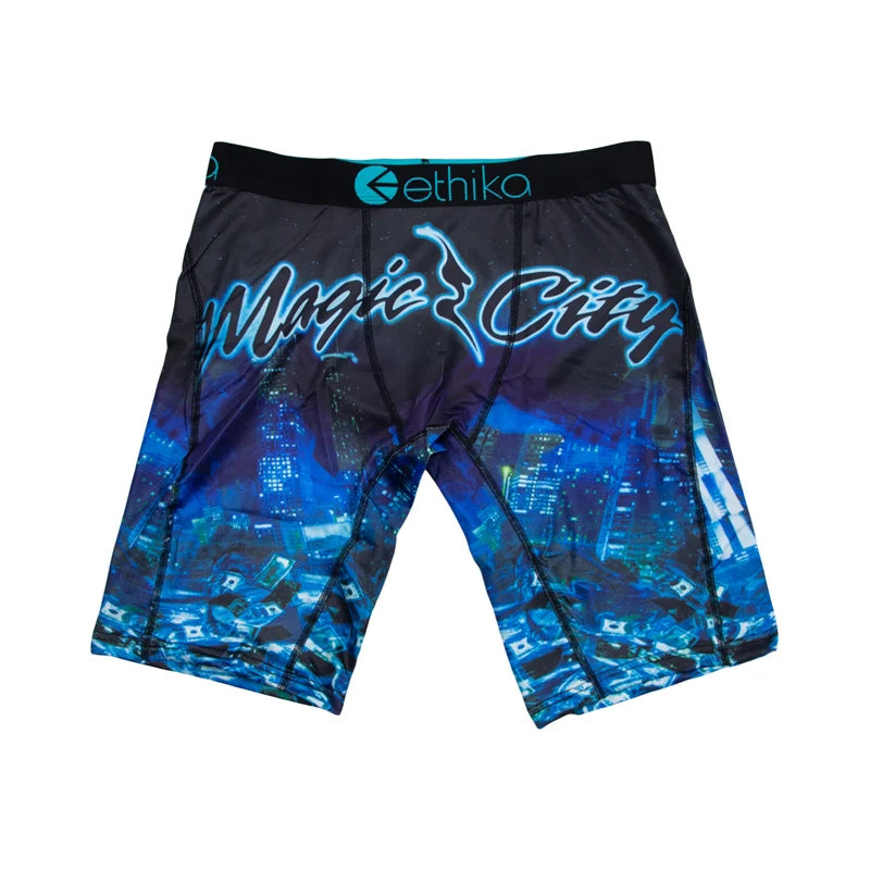 ETHIKA 1Pcs Men Underwear Breathable Summer Swimming Mens Boxershorts Panties Plus Size S-3XL Man Underpants Men's Boxers Briefs