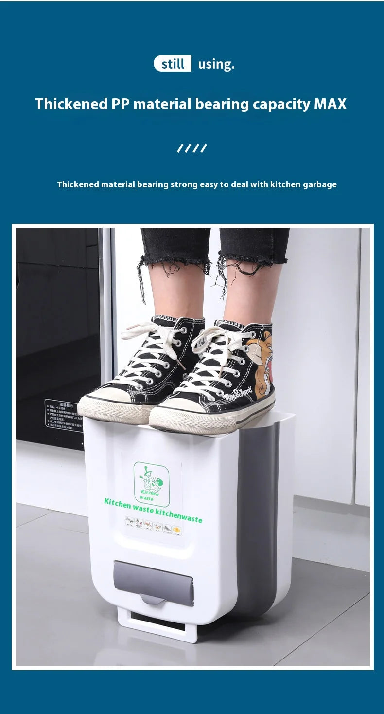 Foldable Large-Capacity Trash Can - Easy-to-Clean Camping Car Accessory