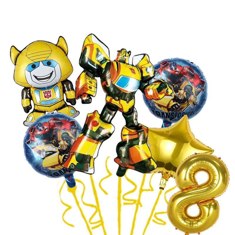 Robot Birthday Party Supplies - Disposable Plates Cups Tablecloth Balloons Gift Bags Backdrop