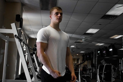 Men's Bamboo Fiber T-Shirt – Soft Breathable Round-Neck Top