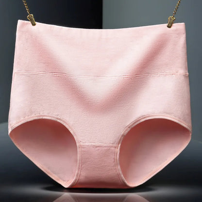 4Pcs/Lot High Waist Panties Women Underwear Cotton Shapers Body Slimming Plus Size Briefs Underpants Female Sexy Lingerie Shorts