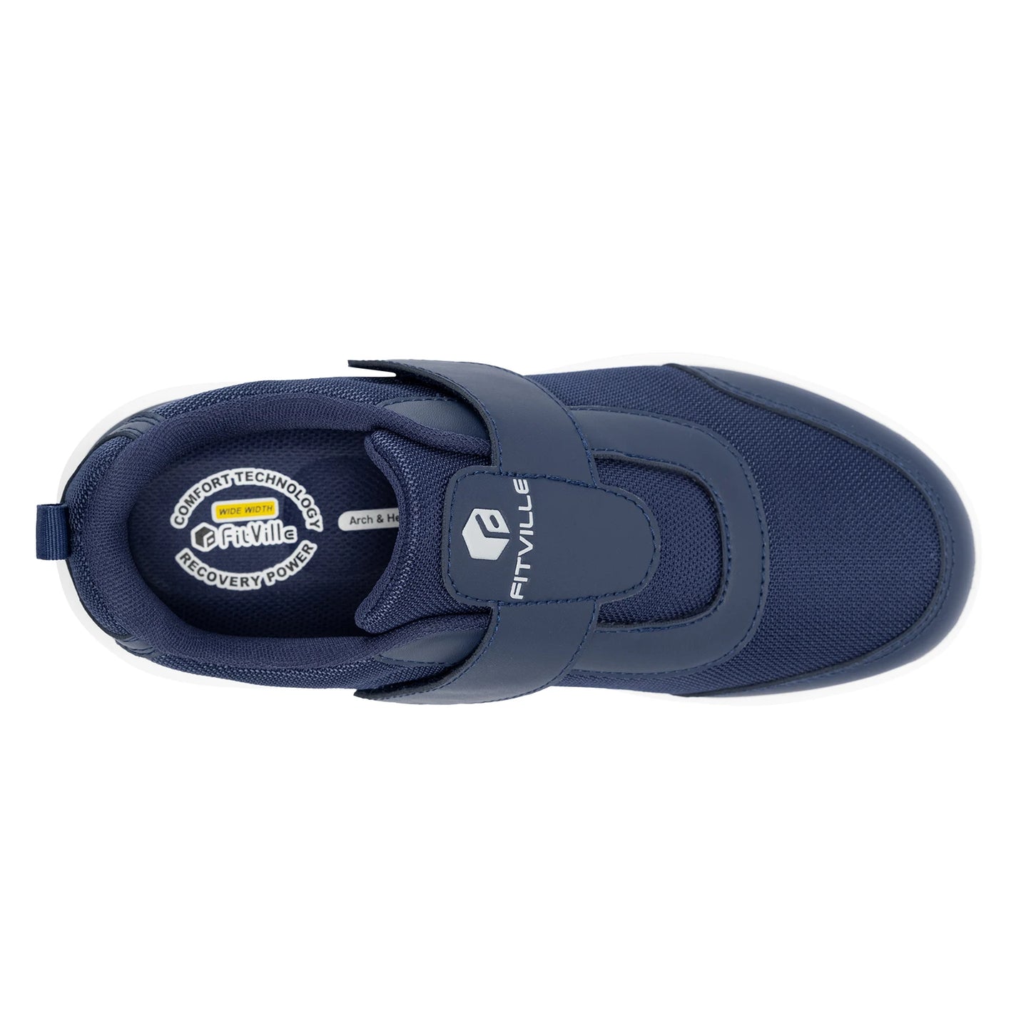 FitVille Men's Extra Wide Width Diabetic Shoes Lightweight Walking Casual Shoes for Swollen Feet Neuropathy Pain Relief