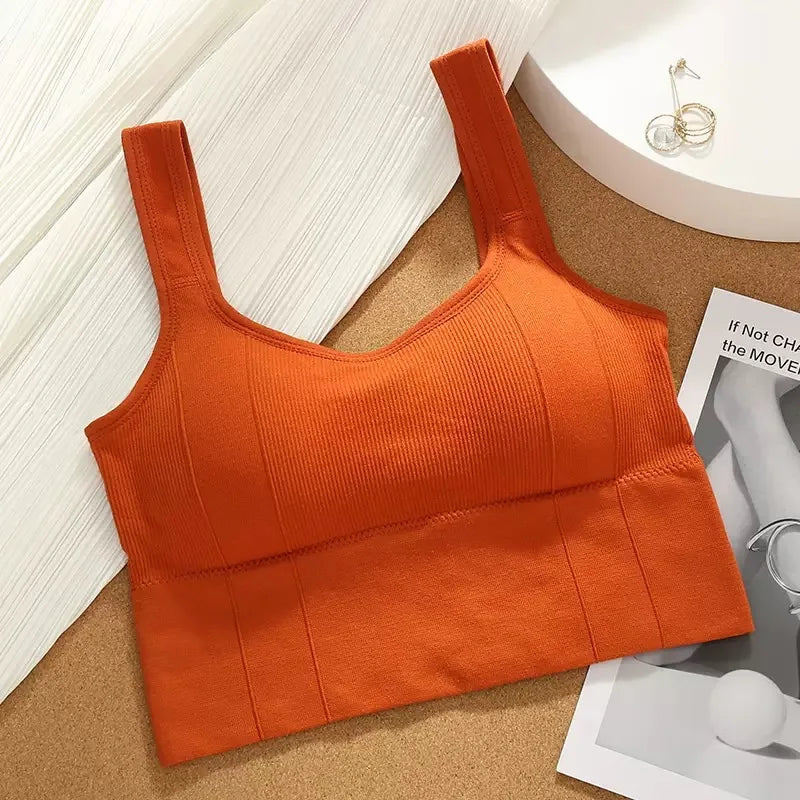 1pcs Women Breathable Sports Bra Female Fitness Top Seamless Yoga Bra Shockproof Crop Top Push Up Sport Bra Lady Gym Workout Top