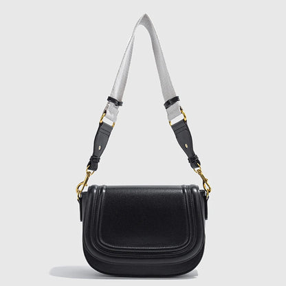 Women Shoulder Bag With Wide Strap - Lightweight PU Tote Handbag For Everyday Carry