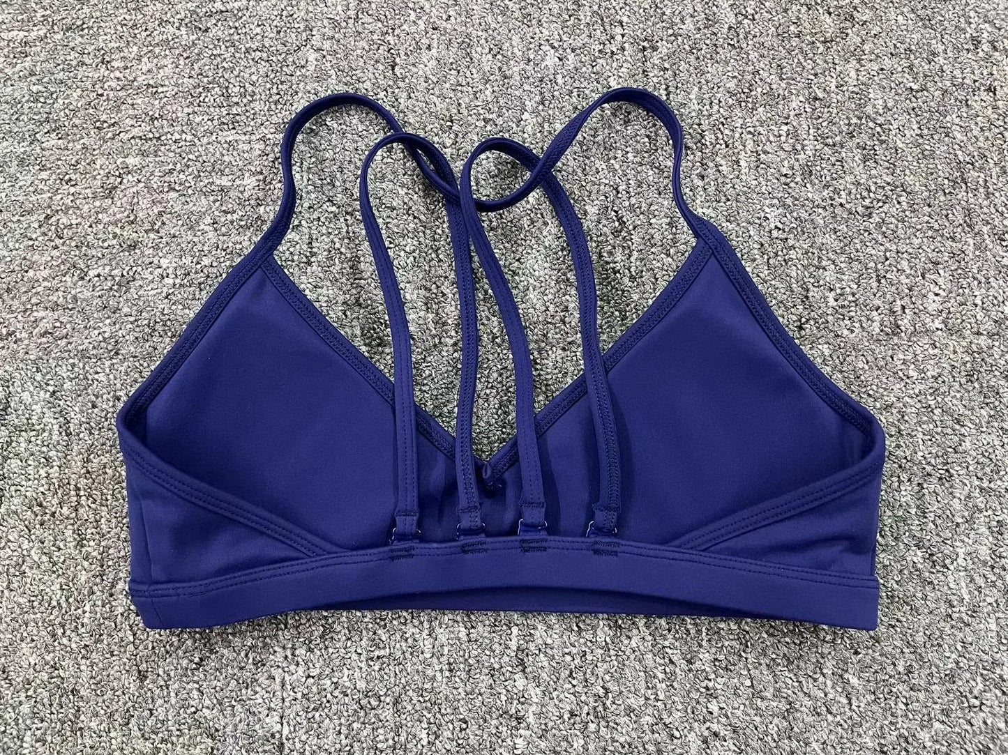 Yoga Sports Bra - Lightweight Nylon Spandex Multi Wear Crop Top with Removable Straps