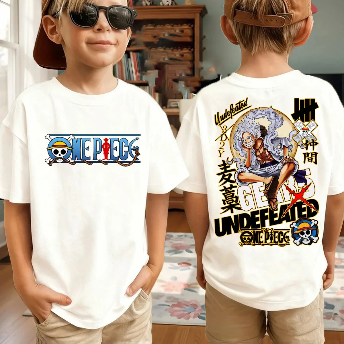 One Piece Japanese Anime Printed Men's T-Shirt Roronoa Zoro Boy Children's Harajuku Short Sleeve Kids Luffy T-shirt Clothing