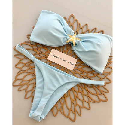 Push Up Bikini Set - Sexy Womens Micro Swimsuit Beachwear - ZOOMNSTORE