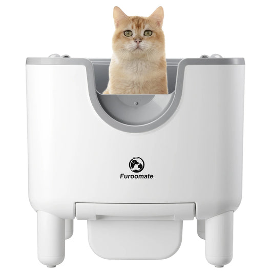 Automatic Self-Cleaning Cat Litter Box - Open-Top with Odor Control and Safety Features - ZOOMNSTORE