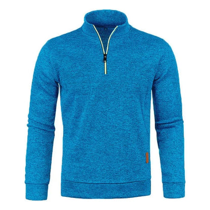 Animal Game Men's Half Zipper Sweatshirts Long Sleeve Solid Pullover Turtleneck Streetwear Warm Jacket Sport Coats Outerwear