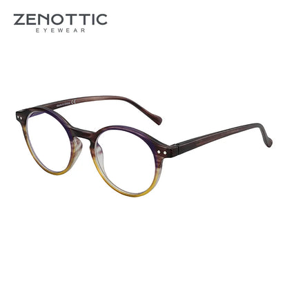 Retro Reading Glasses | Anti Glare, UV400 Protection, Circular Frame Stylish Reading Glasses