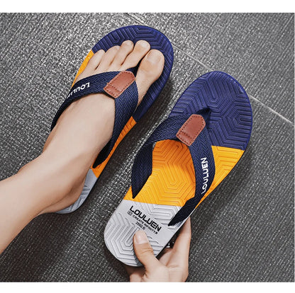 Fashion Men Light Flip Flops Slides Summer Anti-skid Man Slippers Outdoor Beach Male Sandals Household Slides for Men