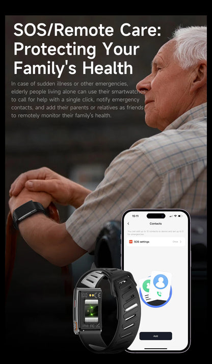 2026 New Screenless Fitness Tracker Health Smart Band ECG+PPG Uric Acid Blood Oxygen Body analysis Smart Bracelet For Men Women