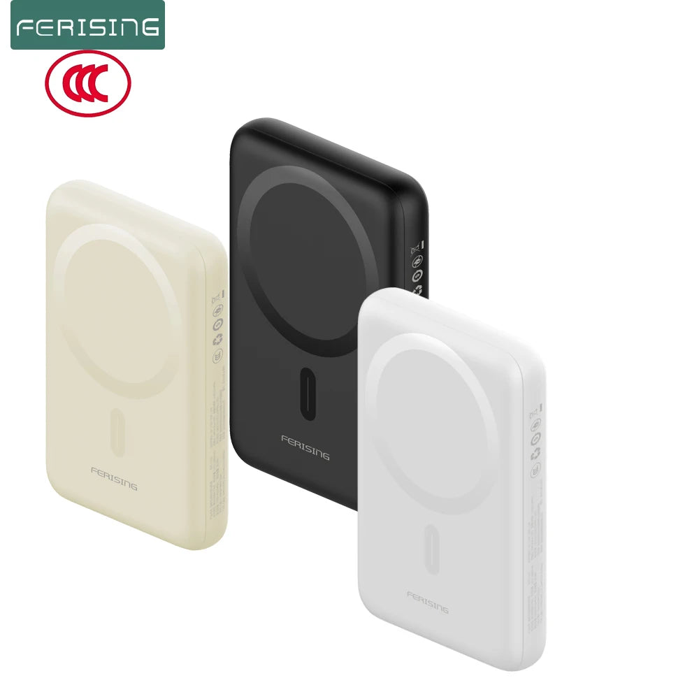 【CCC 3C Certified】10000mAh Magnetic Wireless Power Bank PD20W Fast Charging for iPhone Samsung Xiaomi Type-C External Battery