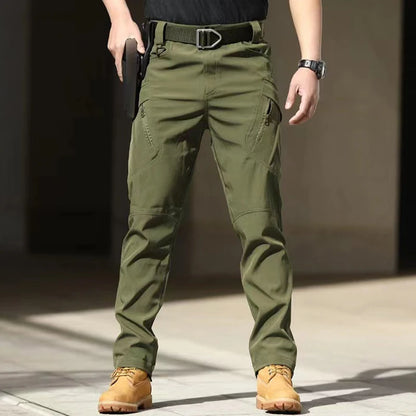 Men's Military Cargo Elastic Camping Hiking Trekking Climbing Outdoor Sports Trousers Spring Autumn Tactical Quick Dry Pants