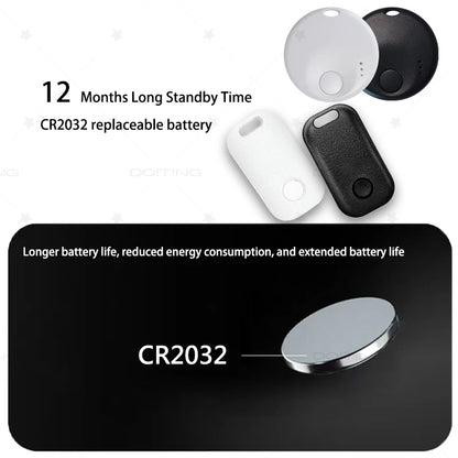 Mini Smart GPS Tracker Key Finder Locator Anti Lost Device Tracker For Kids Pets Car Luggage Works With Find My APP iOS System