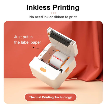 Self-adhesive Jewelry Label for DETONGER P1 Mini Portable Thermal Label Printer Wireless Inkless Logo Sticker Printer