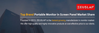 Portable Monitor - ZEUSLAP 15.6 Inch Full HD IPS Panel USB-C HDMI Display