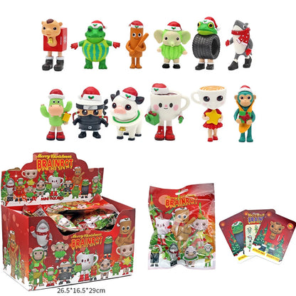 New Christmas Edition Tungtungsahur Figure Funny Doll Desktop Decoration Tralalero Tralala Figure Model Kids Christmas Gifts