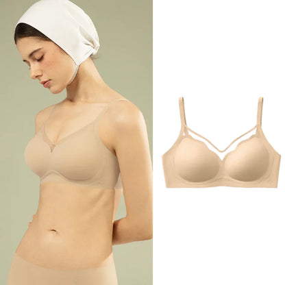 Push Up Bra Wireless Seamless Bra - Breathable Everyday Supportive Bralette