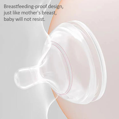 180ML/270ML cute cow shaped anti bloating baby PP bottle without handle, silicone replacement nipple available for sale