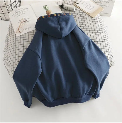 Hooded Tops Spring Hoodies for Women Autumn Clothes Loose Female Streetwear Casual Sweatshirt Hoodie Aesthetic Korean Fashion