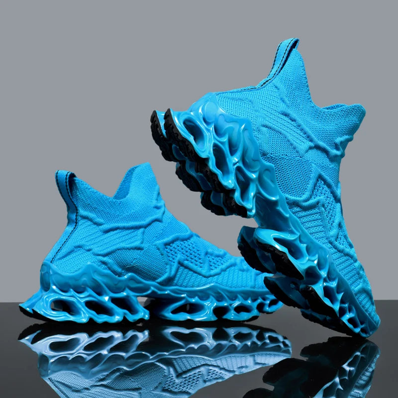 Men Casual Sneakers - Luxury Breathable Trainers Slip-On Running Shoes