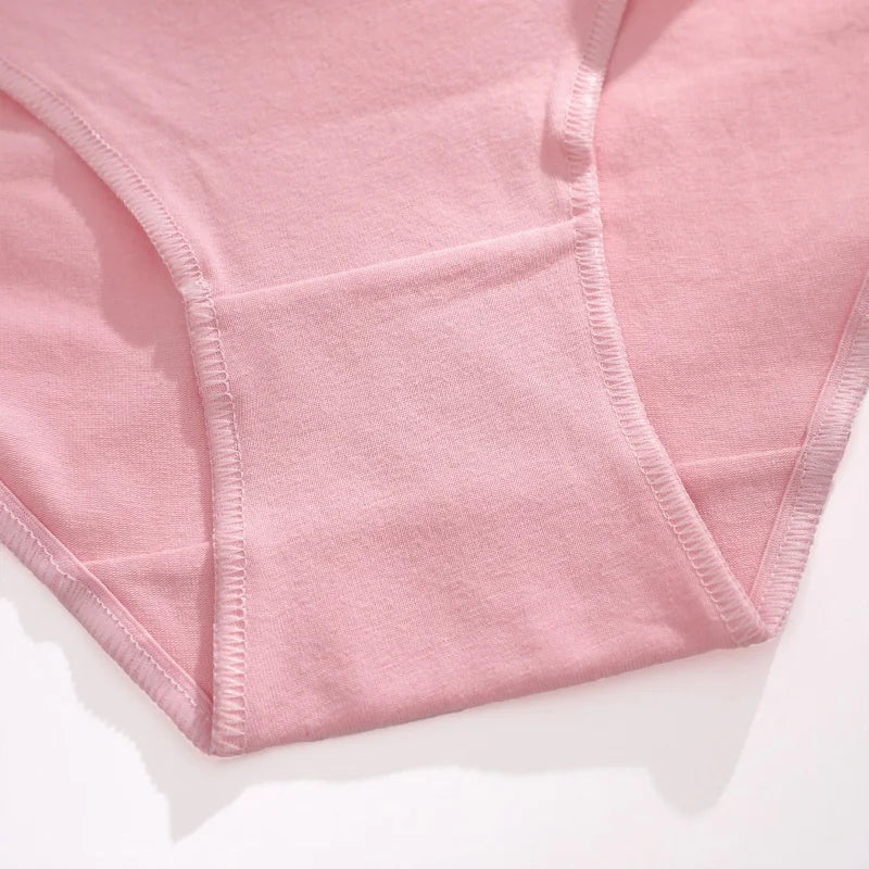 7Pcs Cotton Breathable Panties Women Comfortable Underwear Seamless Low Waist Underpants Fashion Girls Solid Color Sexy Lingerie