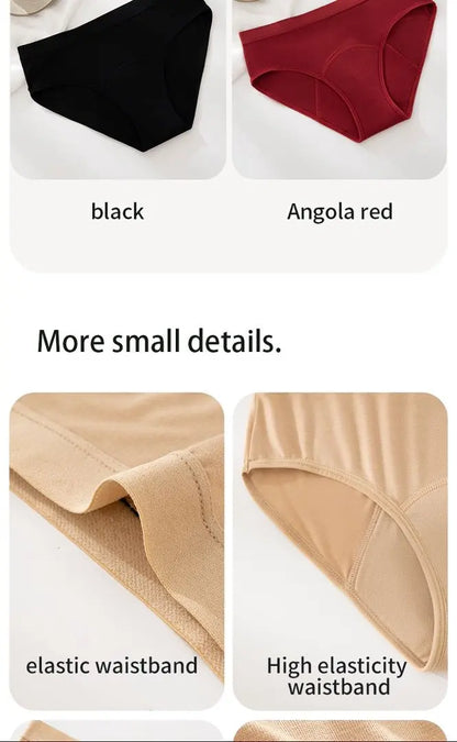 1/4PCS Women Period Panties Heavy Flow Leakproof Underwear Cotton Postpartum Menstrual Physiological Panty Teens Briefs S-3XL