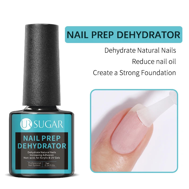 Nude Crystal Rubber Base Gel - 7ml Semi-Permanent Soak Off UV LED Nail Varnish