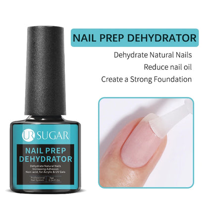 Nude Crystal Rubber Base Gel - 7ml Semi-Permanent Soak Off UV LED Nail Varnish