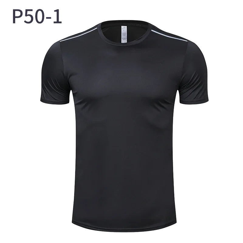 Men Women Quick Dry Short Sleeve Sport T Shirt Gym Jerseys Fitness Shirt Trainer Running T-Shirt Teenager Breathable Sportswears