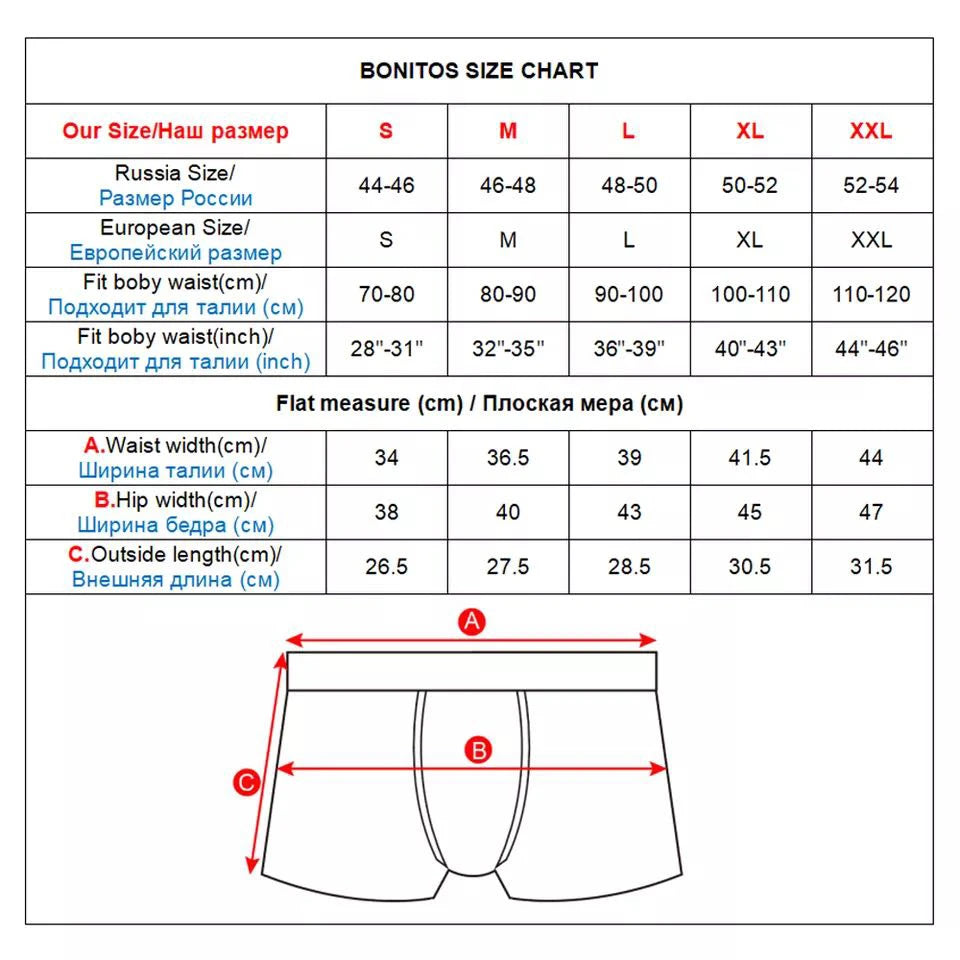 Mens Cotton Boxer Shorts - 4-Pack Underwear Set Soft and Comfortable