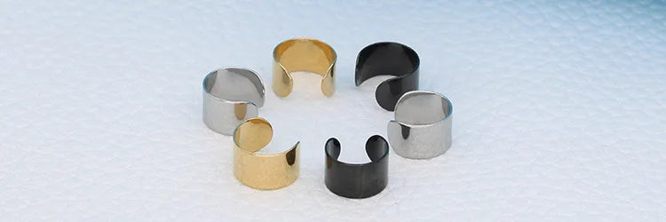 Men's Ear Cuff – Stainless Steel Non-Piercing Clip Earring (Single)
