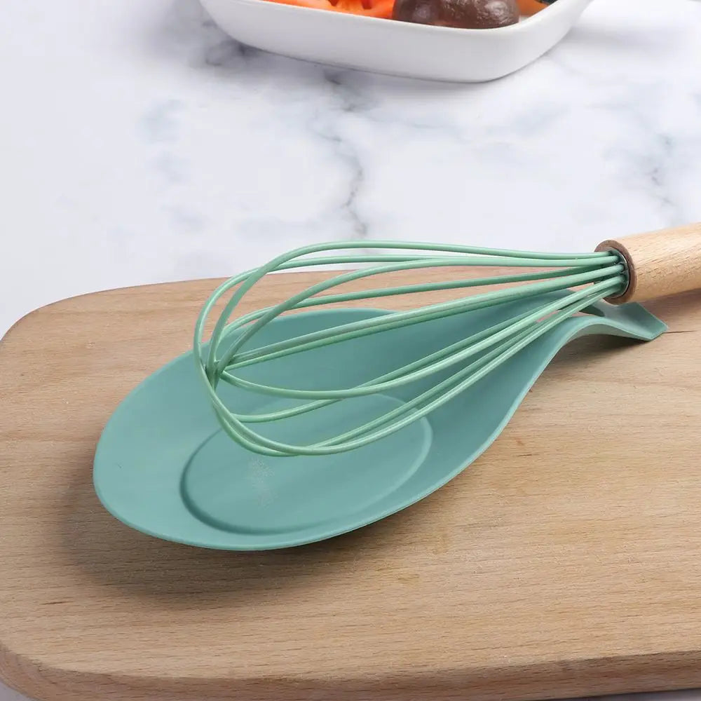 Silicone Spoon Holder | Heat Resistant Mat & Spatula Rest for Kitchen Utensils
