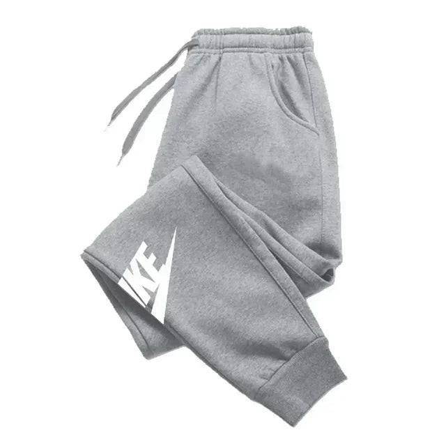 Men's printed pants, autumn and winter men's and women's running pants, sportswear and casual pants, fitness and gym sportswear