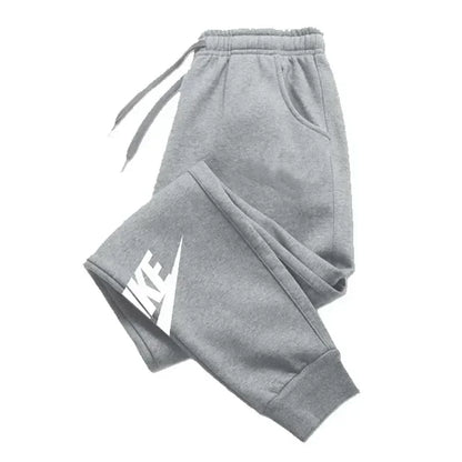 Men's printed pants, autumn and winter men's and women's running pants, sportswear and casual pants, fitness and gym sportswear
