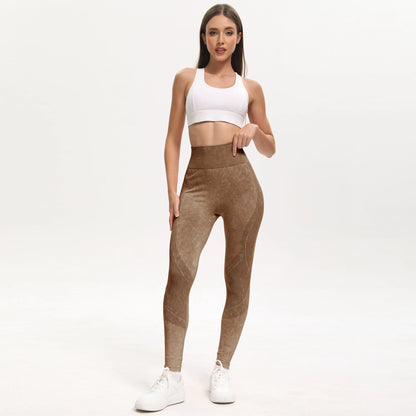 High Waisted Yoga Leggings - Seamless Butt Lifting Tummy Control Pants for Women