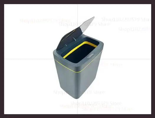15L Automatic Smart Sensor Trash Can - Non-Contact Electric Waste Bin for Kitchen  Bathroom White