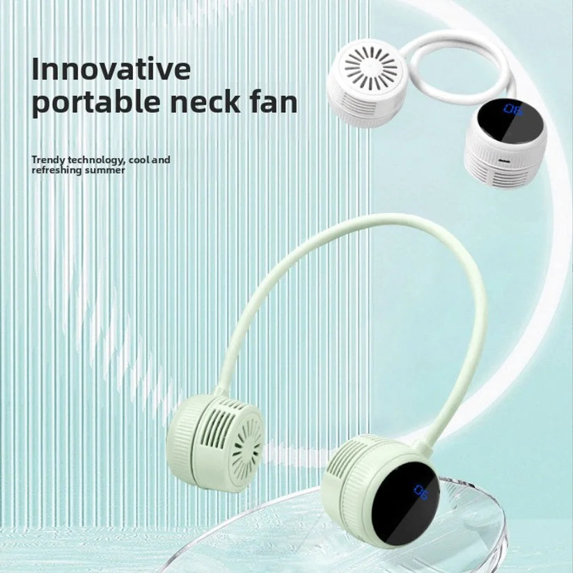 New Hanging Neck Fan Portable Cooling Fan Air Cooler Usb Leafless Bladeless Neckband Mini Rechargeable Electric Fans