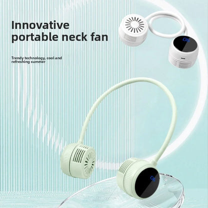 New Hanging Neck Fan Portable Cooling Fan Air Cooler Usb Leafless Bladeless Neckband Mini Rechargeable Electric Fans