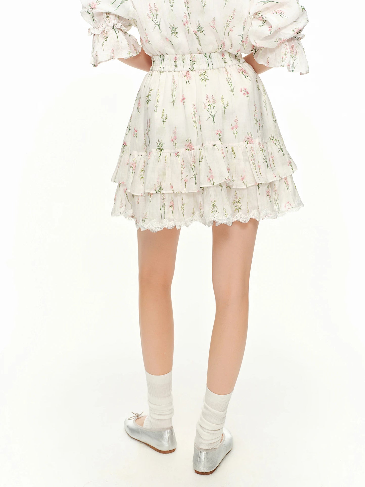 DUSHU 【Breathable Series】Summer Women's Linen Shirt Skirt Set Relaxed Fit Effortless Style Vacation Summer Getaways