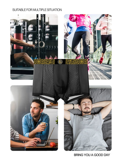4pcs Men Underwear Boxers Pack Boxer Hombre Mens Traning Sexy Underpants Teenagers Boys Boxershorts Men Sports Comfy Men Boxers